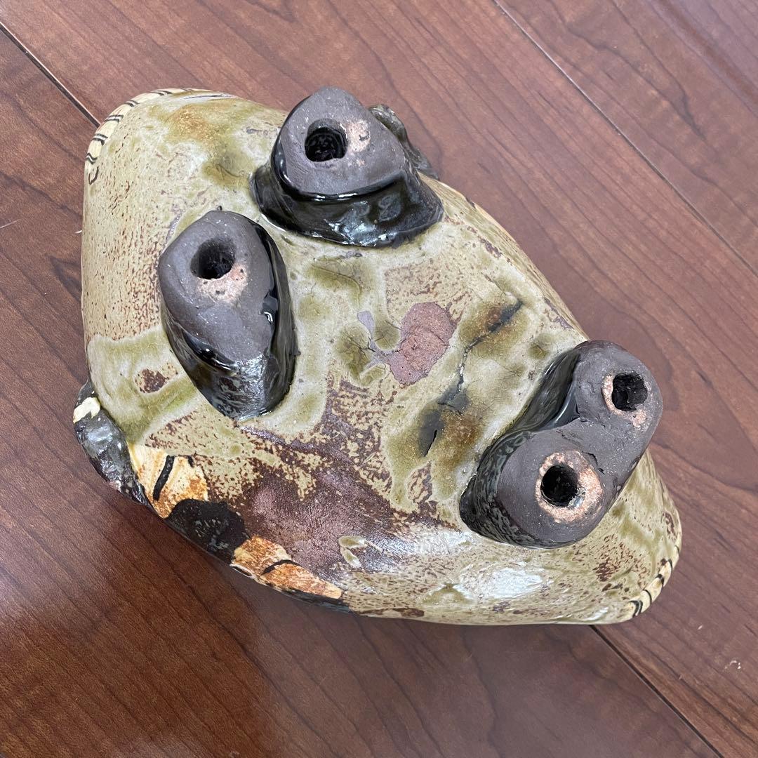 魚の宮】 山内瑠璃子 練り込み 大島窯 置物 - メルカリ