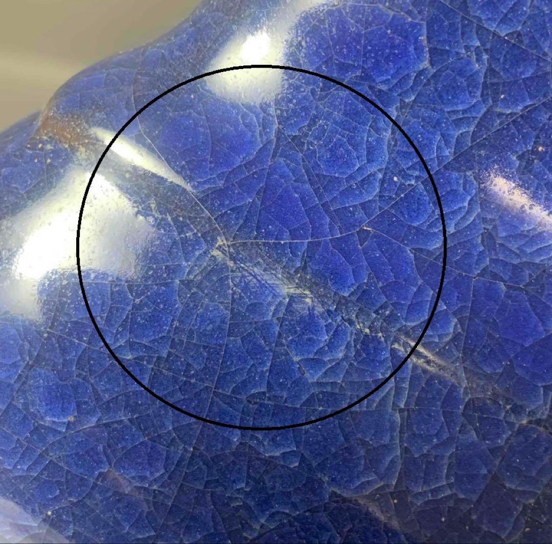 中国 青釉耳付四方形下膨瓶 u6210403