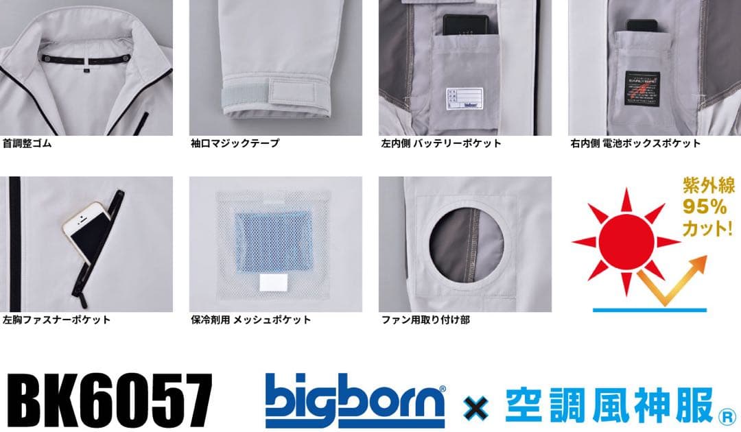 阪神タイガース　ファン＆バッテリー　空調風神服付き（LLサイズ）