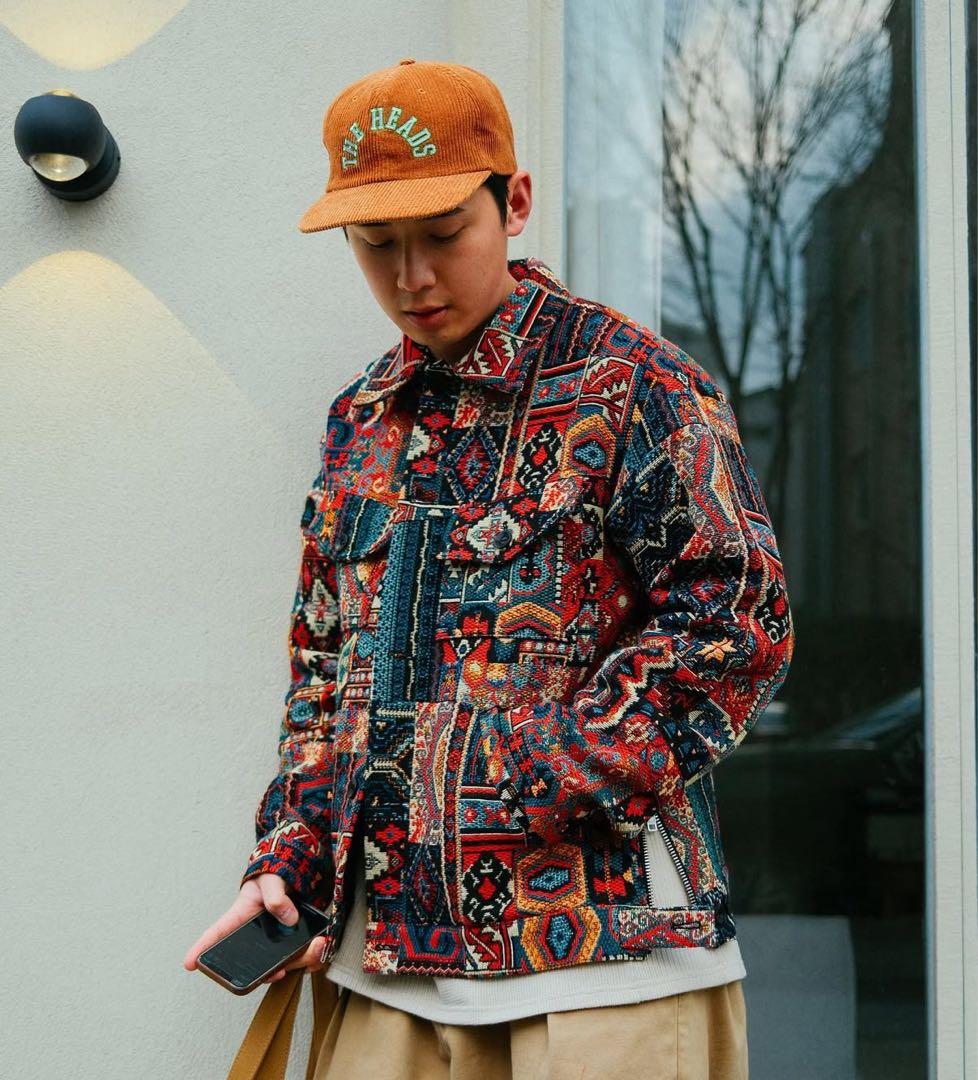 ジャケット・アウター ANDERSSON BELL 22AW Red Jacquard Jacket