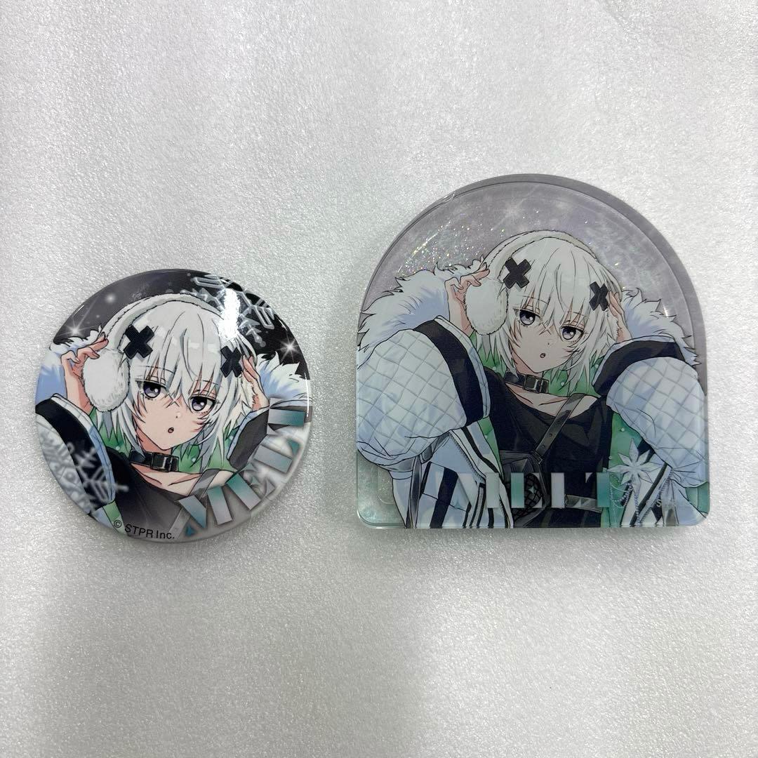 めておら メルト 缶バッジ アクリルブロック - メルカリ