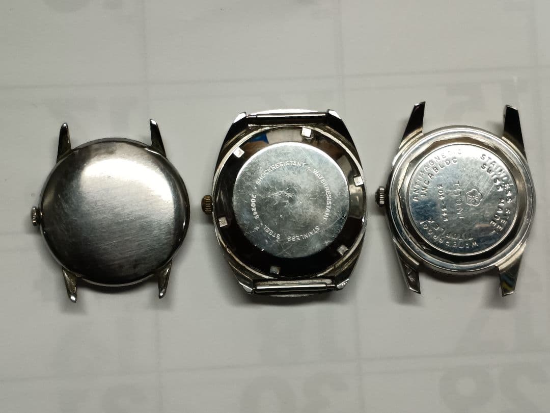 シーマ手巻き·エドックス自動巻き·チトニ手巻き ３本セット 部品取り ジャンク品