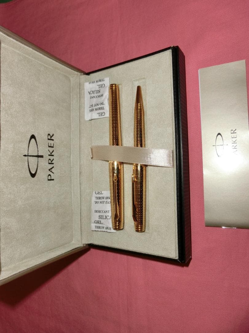 (新品・未使用)　パーカー万年筆＆ボールペン「18K・M中字」セット!! 楽天市場】【パーカー公式 ミニボトルインクセット】名入れ PARKER