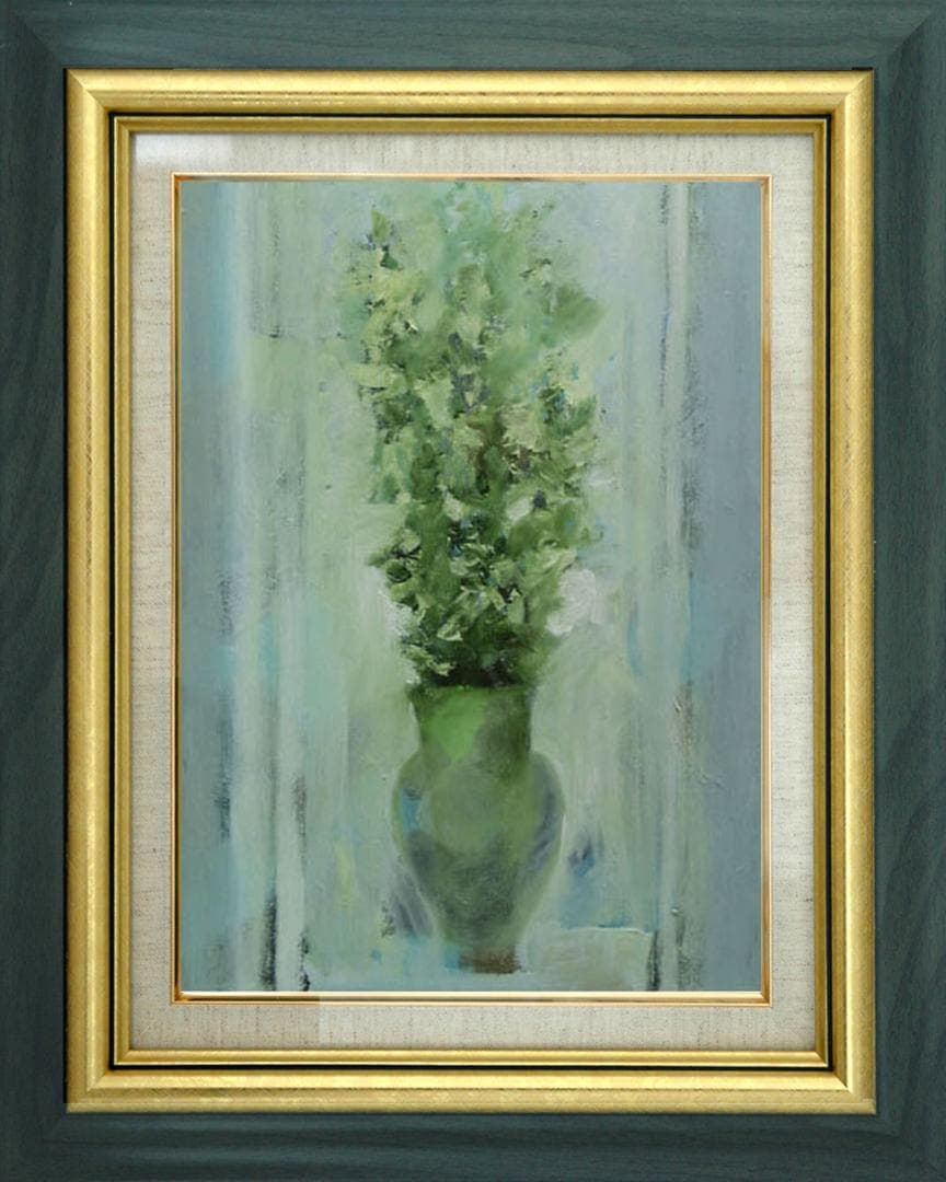 油絵 菅家令子 絵 絵画 インテリア uF6-111702 花