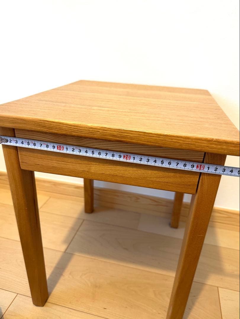 無印良品】木製サイドテーブル 引き出し付き（廃盤品） 無印良品】木製