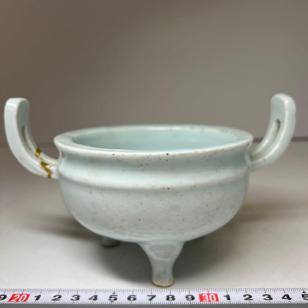 李朝 青白磁香炉 幅約18㎝ 東Y8-0203②タサオ - メルカリ