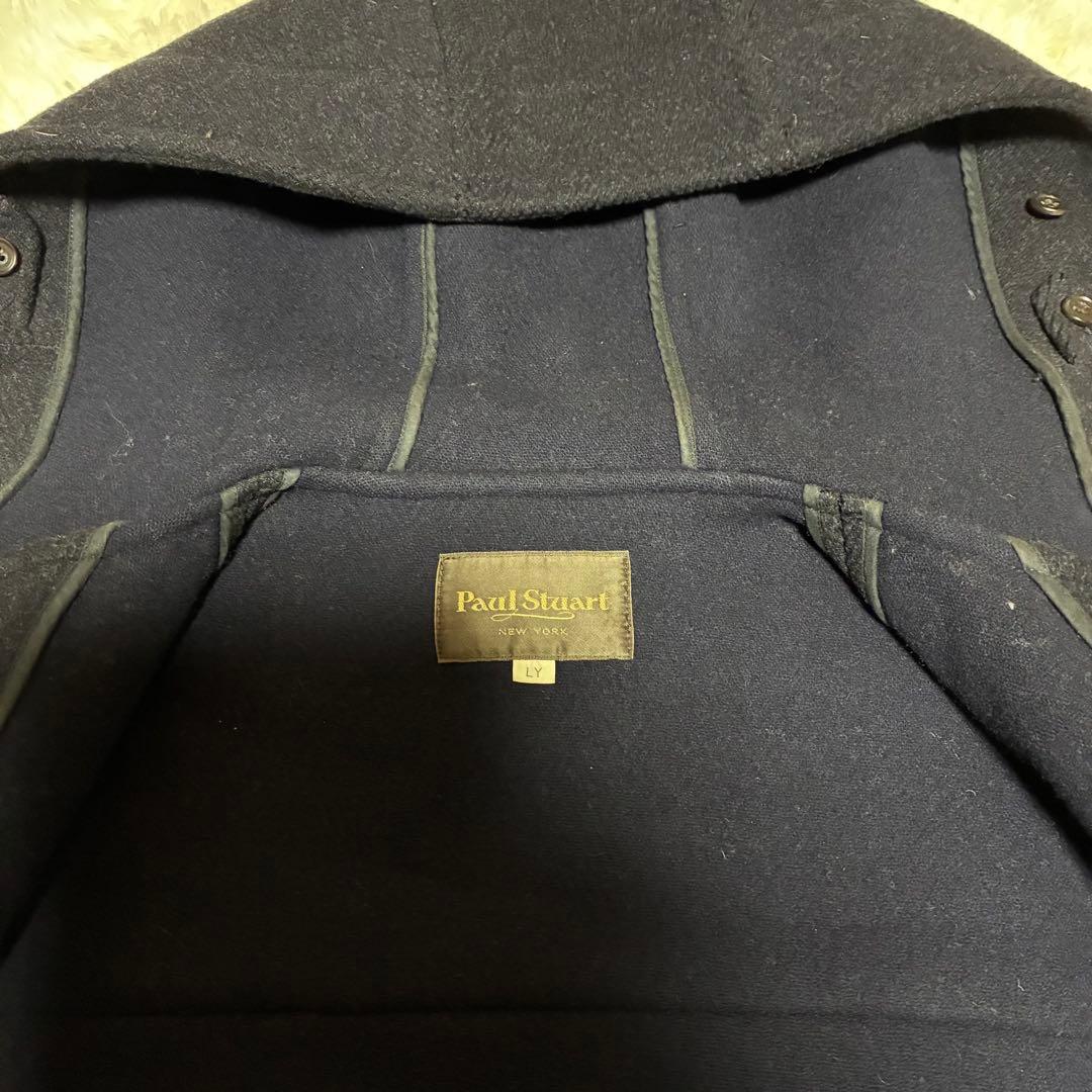 【美品】Paul Stuartポールスチュアートダッフルロングコートウールト