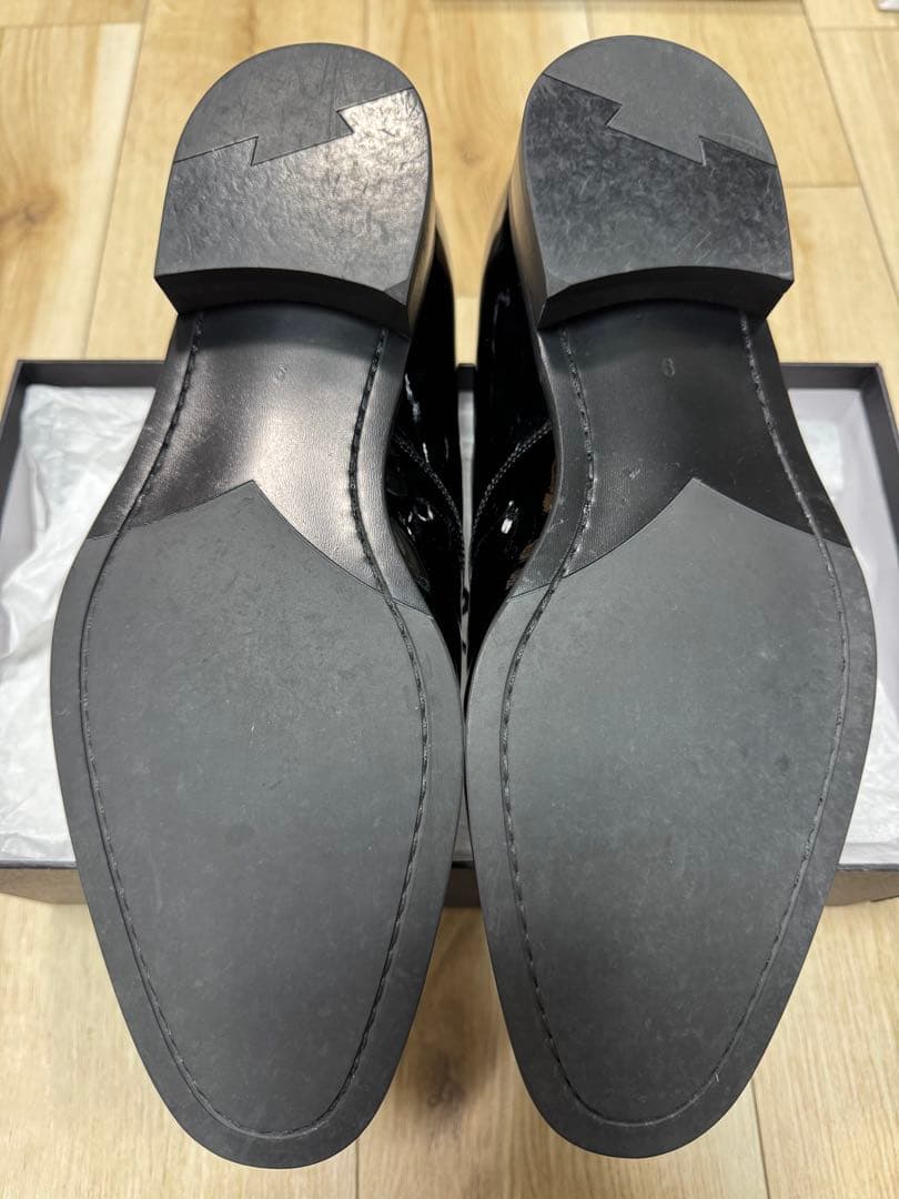 TREAT ドレスシューズ 黒エナメル 結婚式 ※使用してます サイズ:9