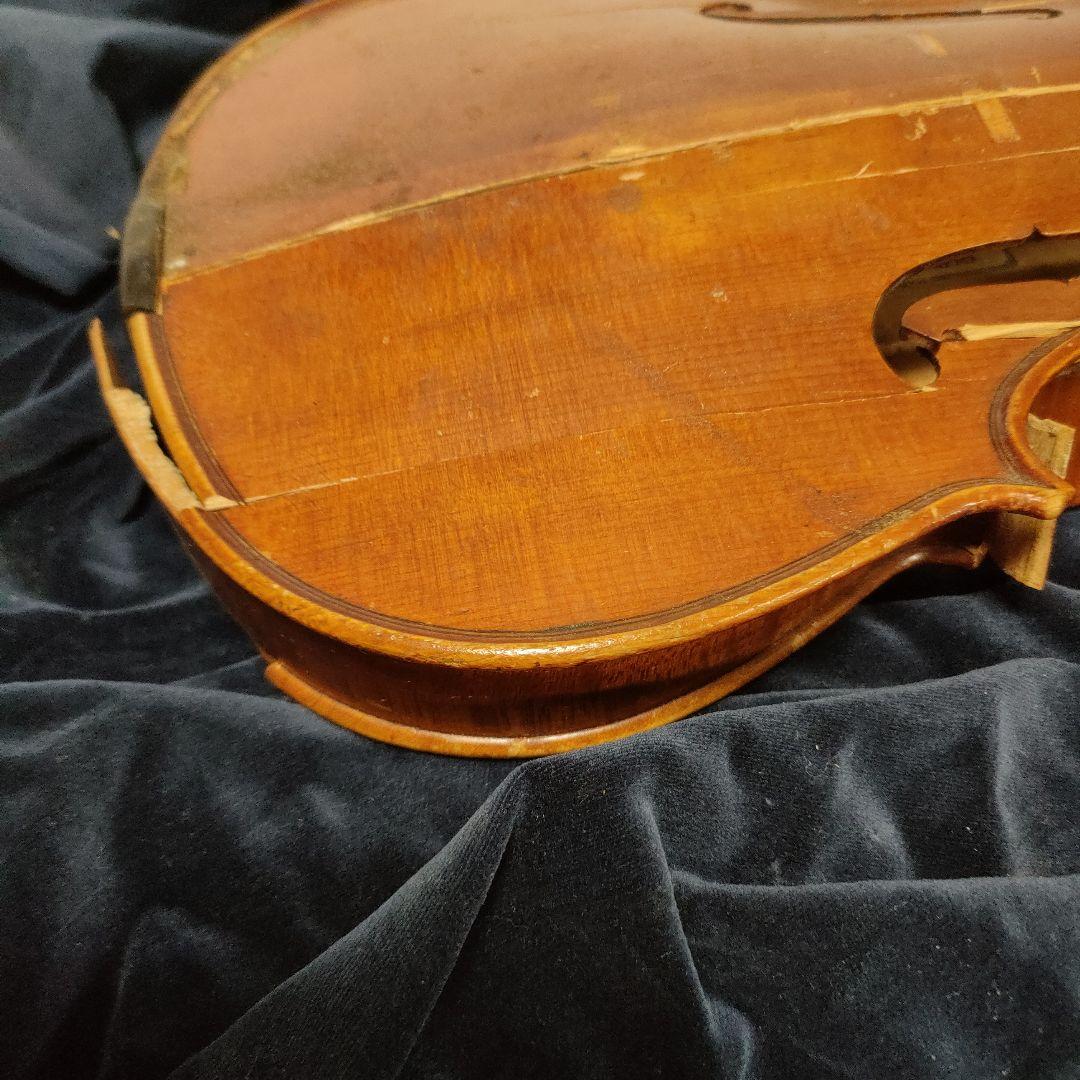 オールドバイオリン4/4　 バイオリン弓７本　修理修復の練習用に　ジャンク品