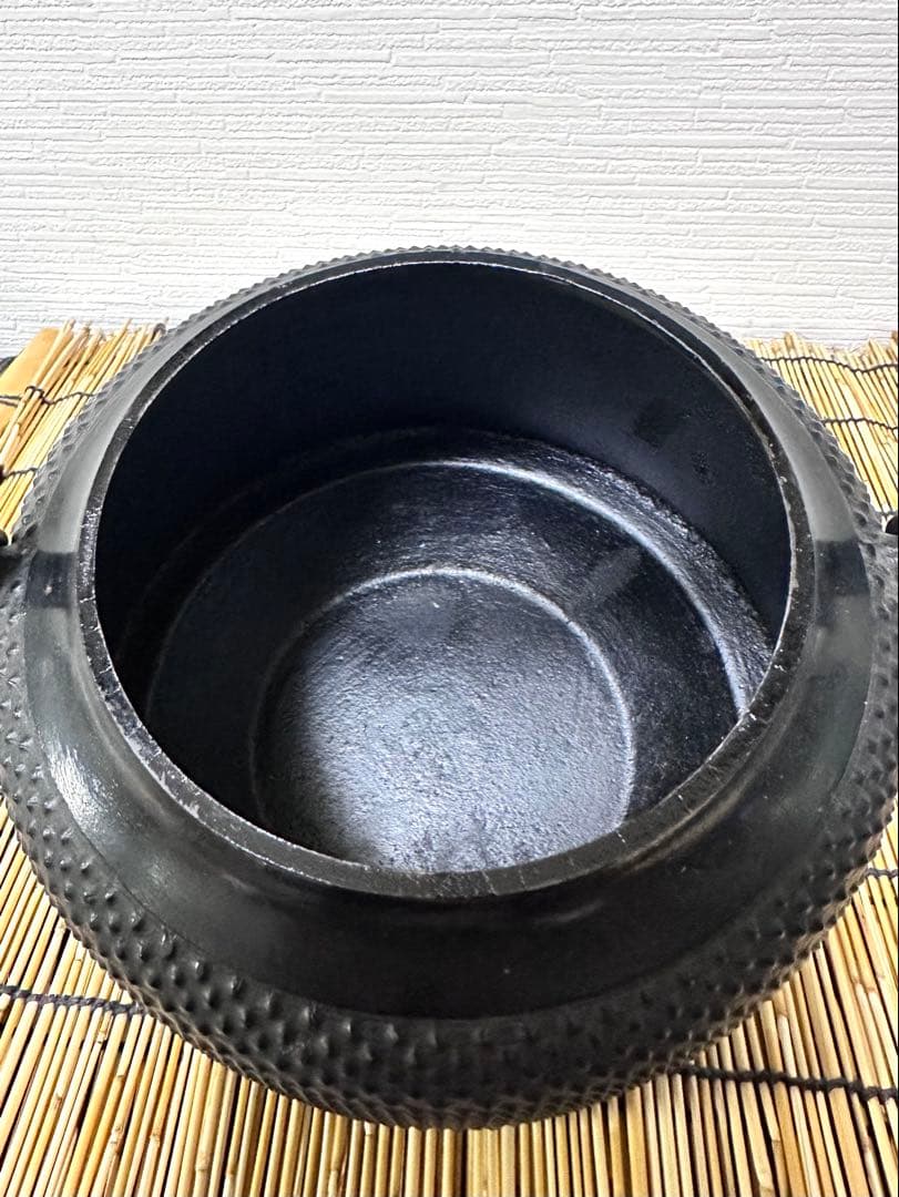 未使用品 成龍堂鋳造所 伝統工芸士 及川 齋（齋峰)造万代屋アラレ3升