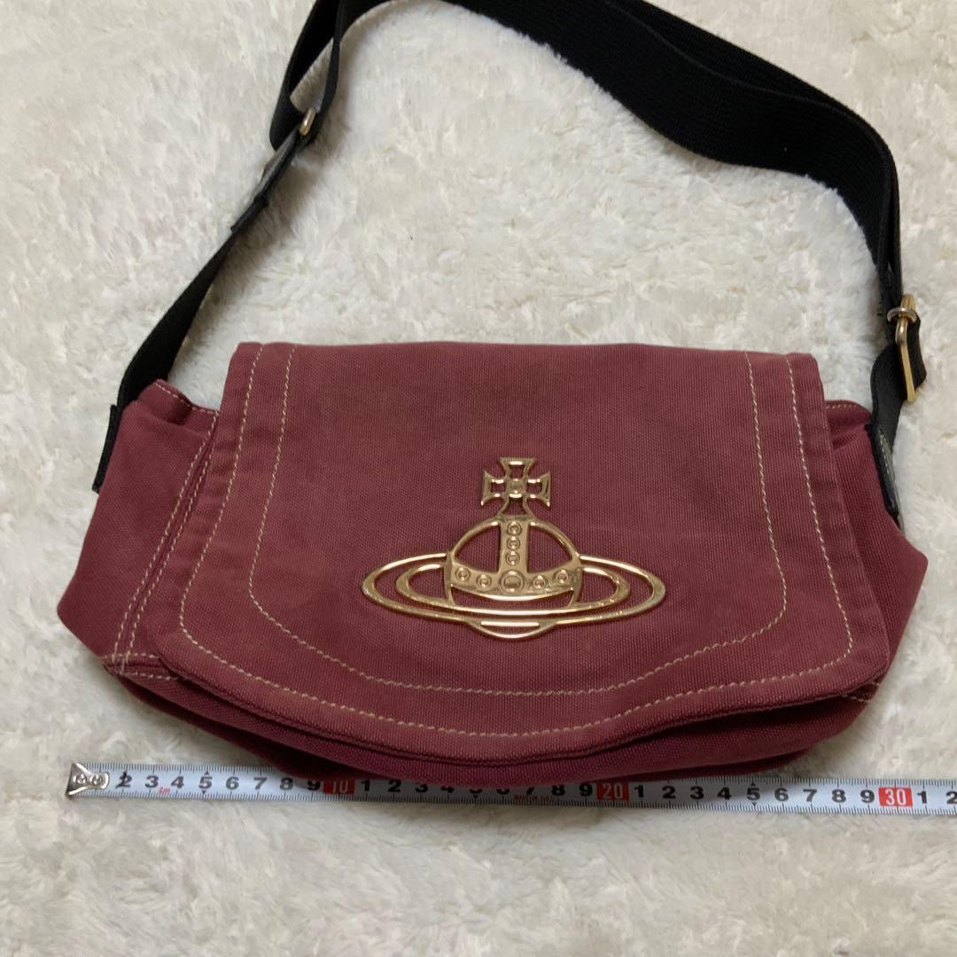 ヴィヴィアンウエストウッド　ショルダー　エッジウェア　キャンバス　赤