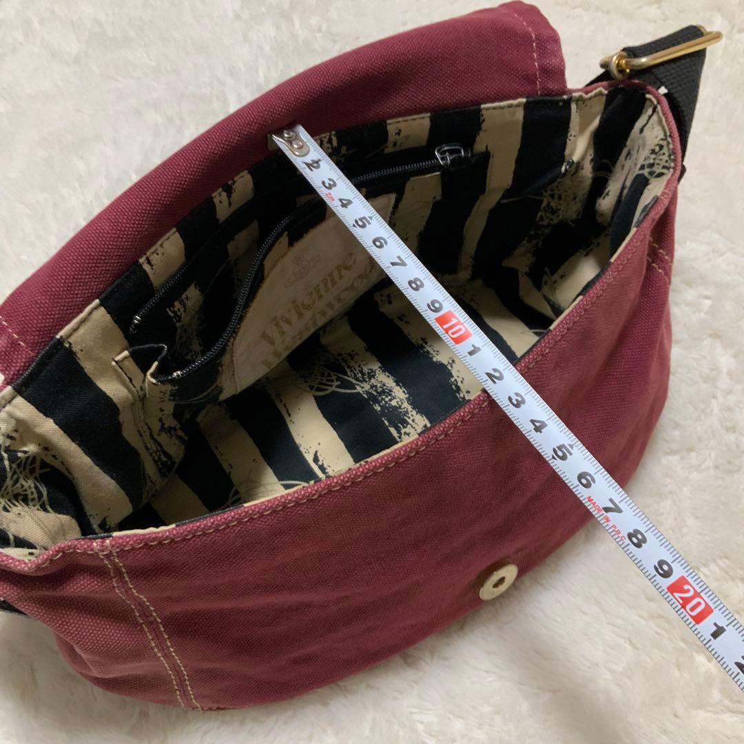 ヴィヴィアンウエストウッド　ショルダー　エッジウェア　キャンバス　赤