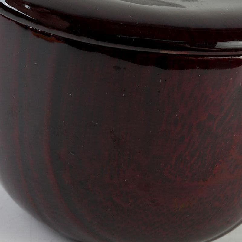 茶道具 塗師 前田松斎作 黒漆 茶器 共箱 V 9318