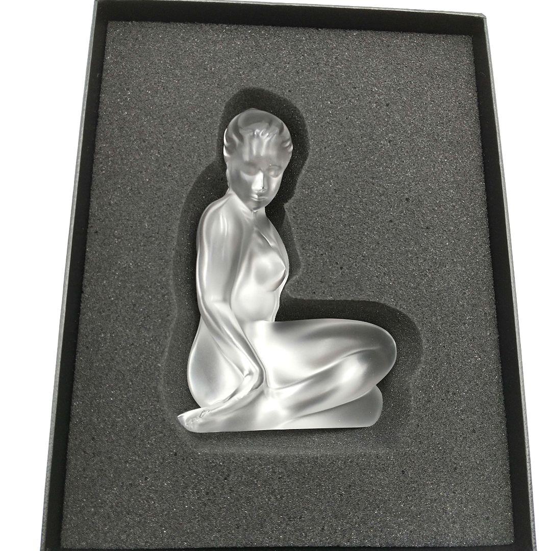 LALIQUE ラリック オブジェFLORE フロール 裸婦 クリスタル Lot - Lalique France Flora Female Nude Glass Sculpture