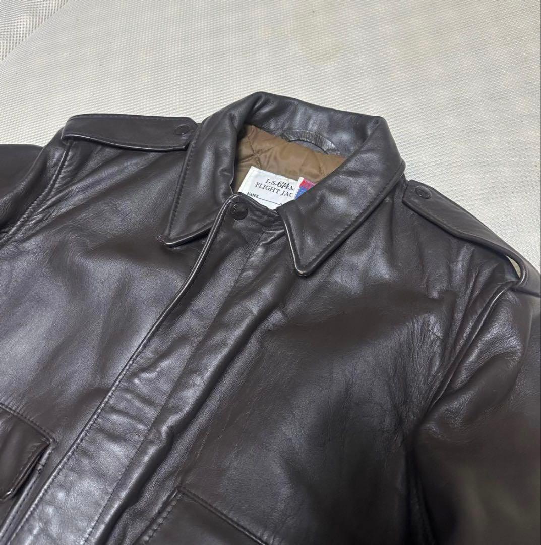 美品schott 674G A-2 G-1 ヴィンテージレザーフライトジャケット