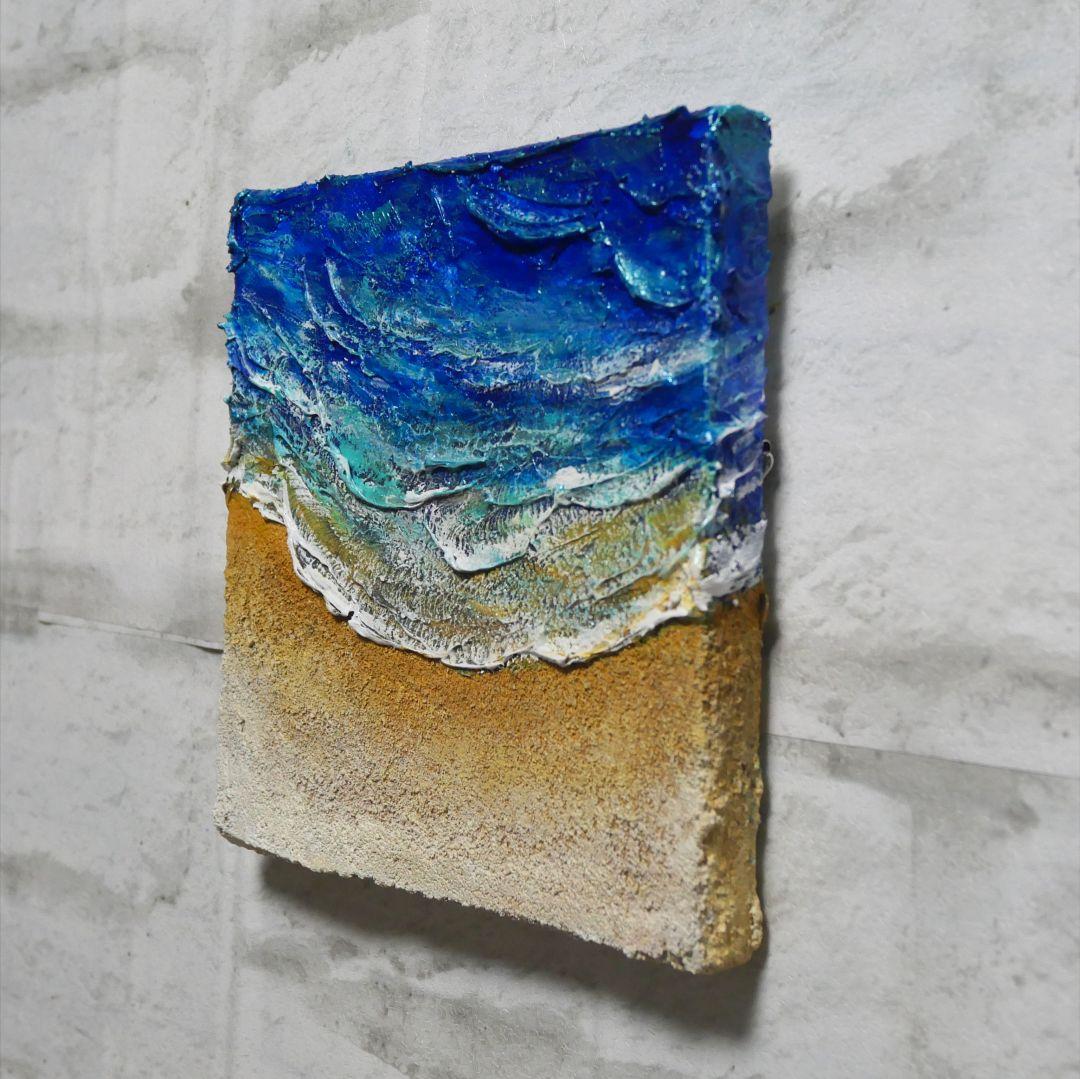 油絵 油彩 油彩画 絵 絵画 【海と波】