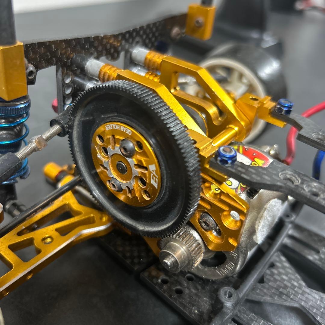 ラジドリ TA-05 VDF ゴールド 魔改造シャーシ 2駆 RWD化