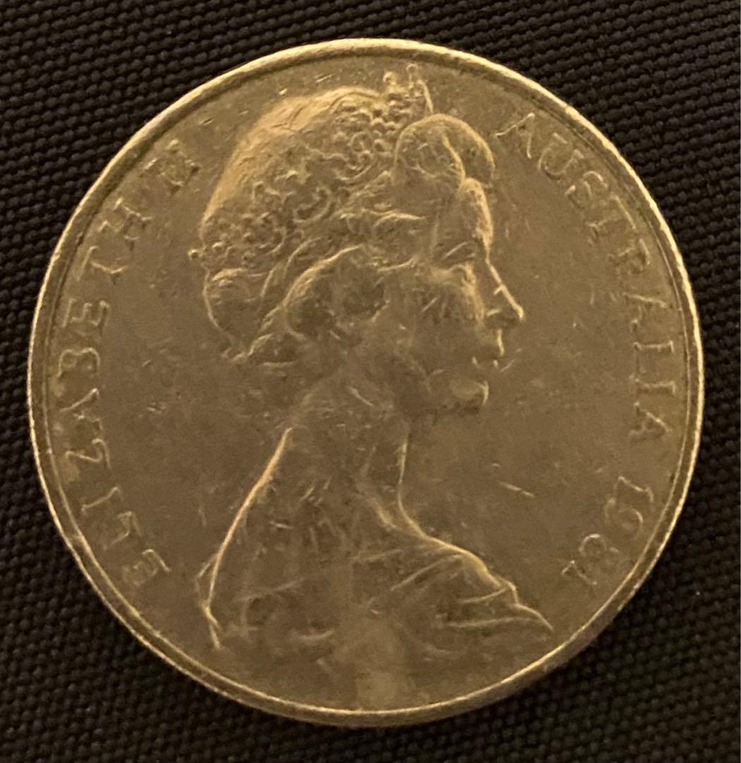 オーストラリア 20セント硬貨 エリザベス2世 1981年 - メルカリ