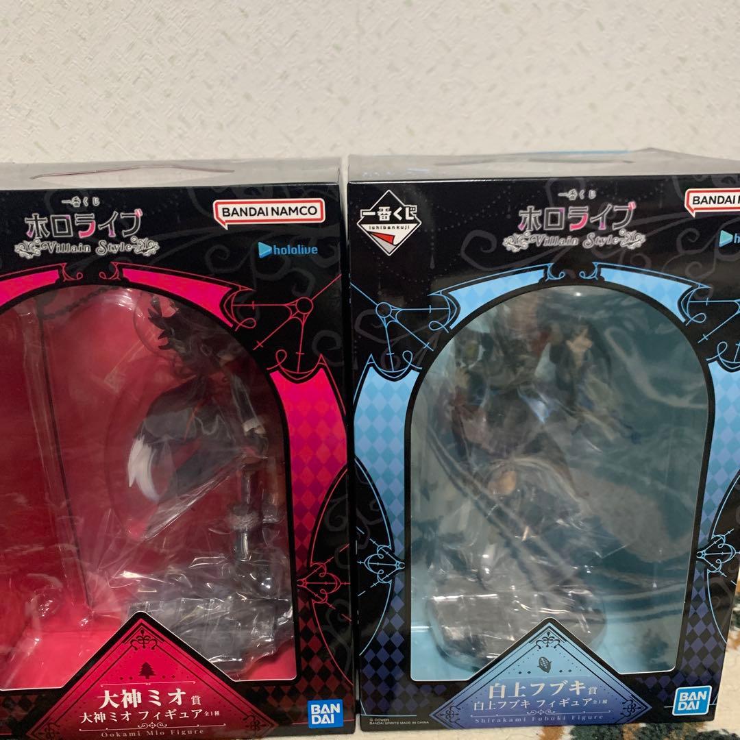 ホロライブ 大神ミオ 白上フブキ フィギュアセット　一番くじ ホロライブ 一番くじ 大神ミオ 白上フブキ フィギュア セット