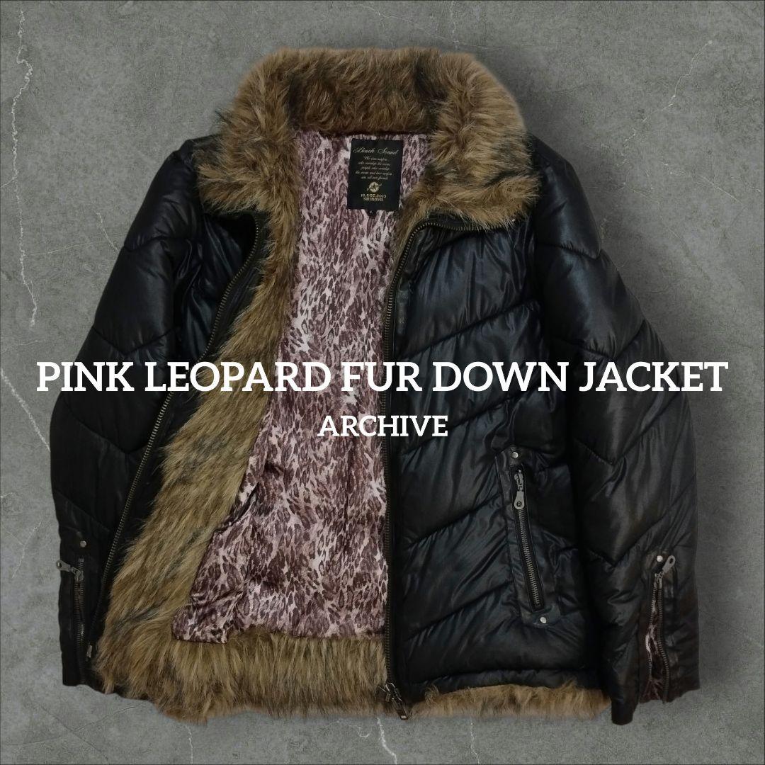 平成Y2Kギャルヒョウ柄gimmickファーダウンジャケットarchive - メルカリ