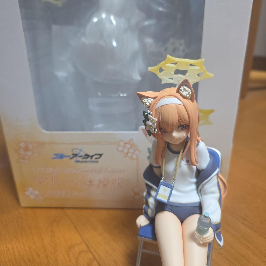 オ*ー様 PLUM ブルーアーカイブ マリーメモリアルロビVer フィギュア PLUM限定版】ブルーアーカイブ マリー(体操服)メモリアルロビーVer