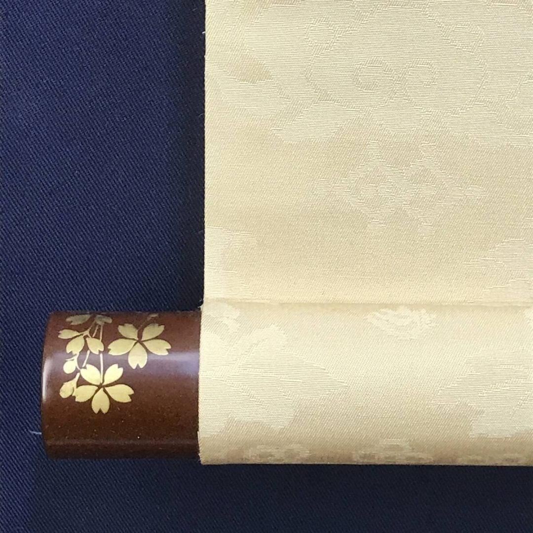真作/細合秀穀/孔雀図/花鳥図/横物/鳥図/掛軸/名家