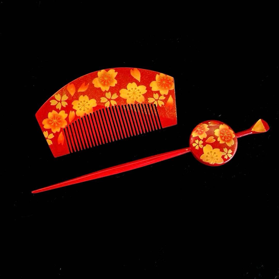 専用です。 日本髪 髪飾り 七五三(7歳) (紅白・桜)