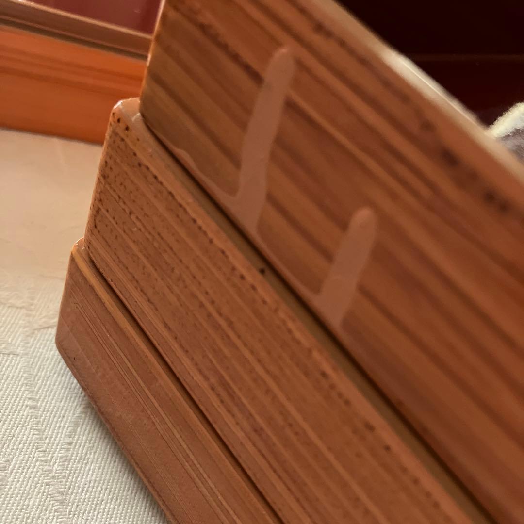 未使用❤️デリカバッド 漆塗り両目使い 5脚セット お正月 雛祭り 行事膳