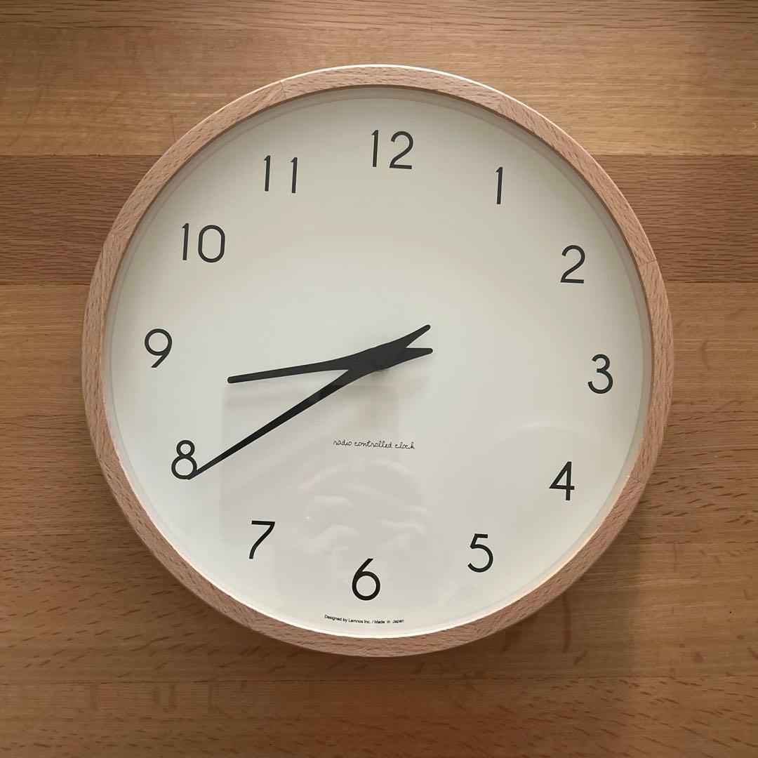 レムノス 掛け時計 カンパーニュ Campania ナチュラル 木製