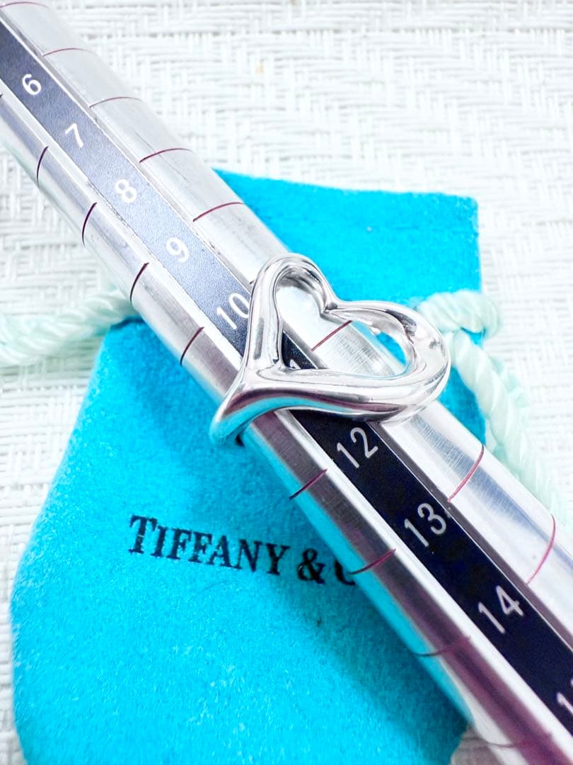 ティファニー　オープンハートリング　指輪　11号 研磨洗浄済み　925