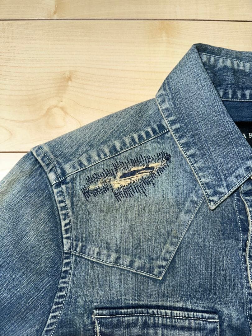 B'z稲葉浩志さん着用 AKMパッチワークウェスタン ストレッチデニム