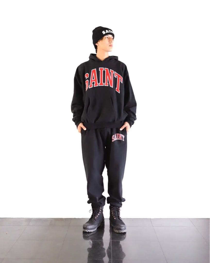 SAINT M××××× セントマイケル ARCH SAINT パーカー 黒 L