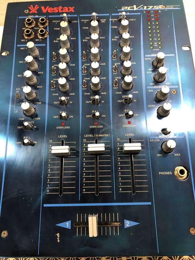 VESTAX ベスタクス PCV-175 フェーダーメンテナンス