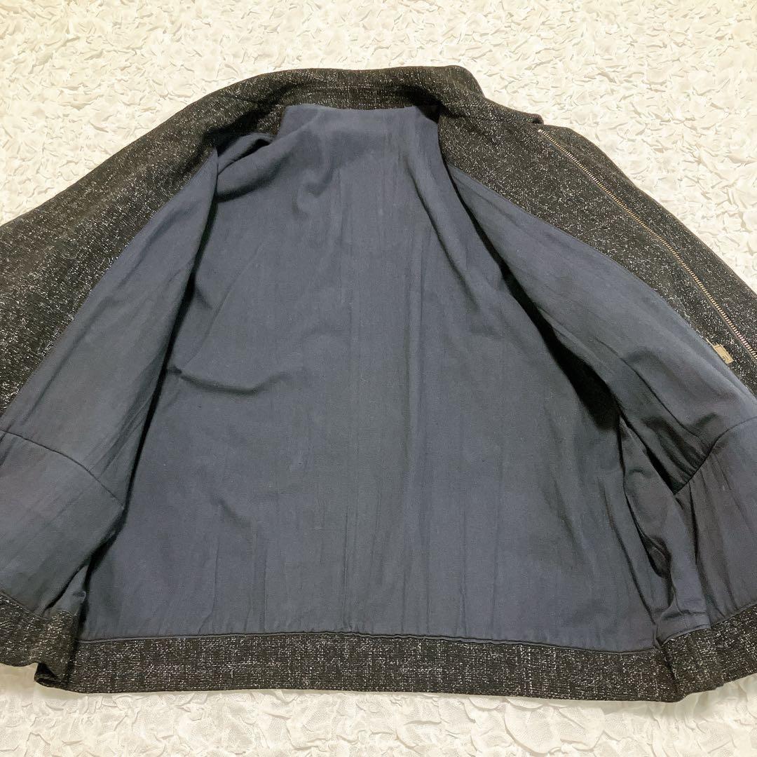 Y's for men【初期タグ】ブルゾン ツイード ジップ 黒