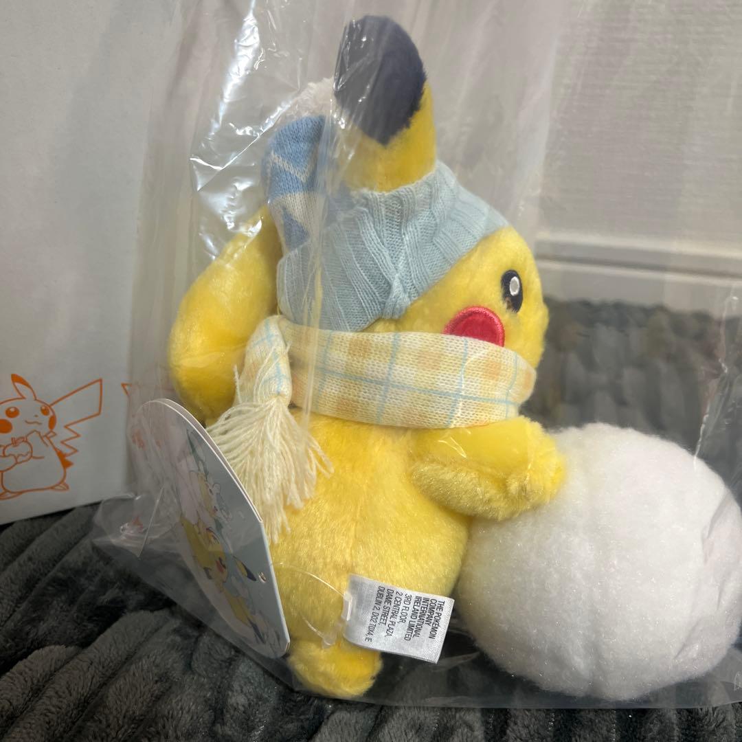 ポケモン ピカチュウゆきだるま ゆきあそび　ぬいぐるみ 3点セット