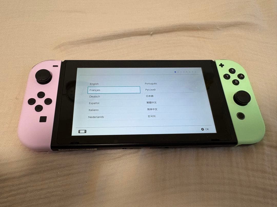 Nintendo Switch 本体 ピンク/ミント 充電器付き