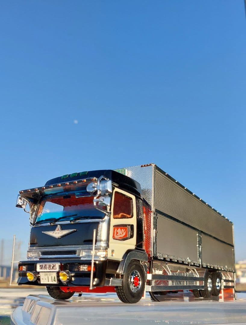 デコトラプラモデル アオシマ 1/32 スーパーグレート ウィング 造り