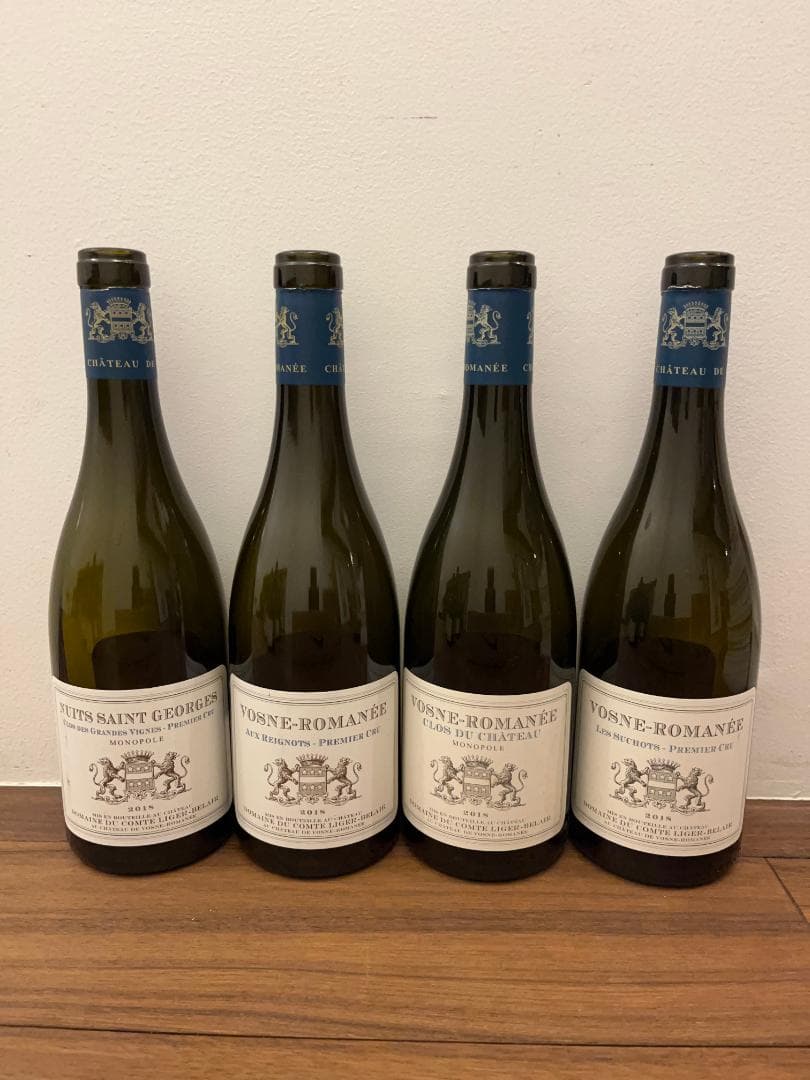 【空瓶】Domaine du Comte Liger Belair 4本セット 空瓶】Domaine du Comte Liger Belair 4本セット