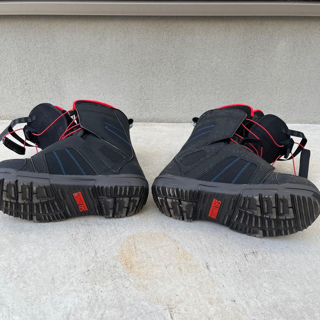 極上！超美品！！SALOMON スノーボードブーツ 黒/赤　一度のみ使用
