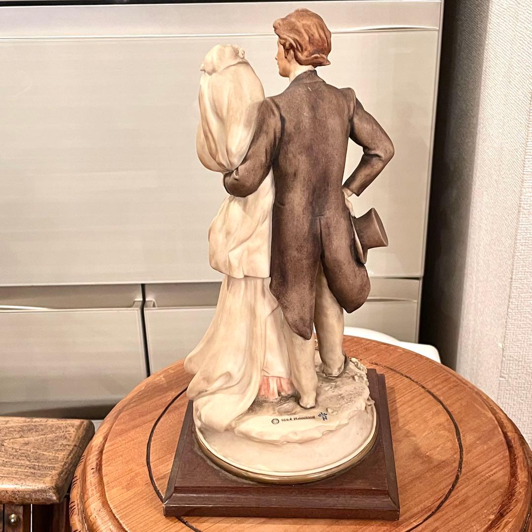 ジョゼッペ・アルマーニ新郎新婦結婚式恋人達花嫁フィギュア陶器人形