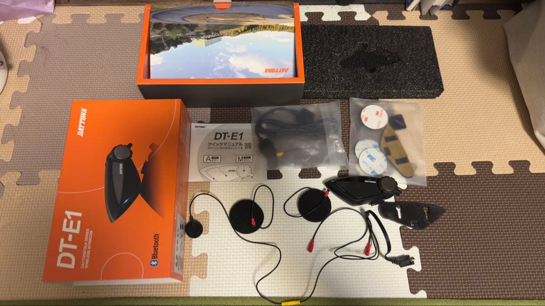 DT-E1 バイク用Bluetoothインカム 99114 バイク用インカム DT-E1(ディーティーイーワン) 2個セット 1