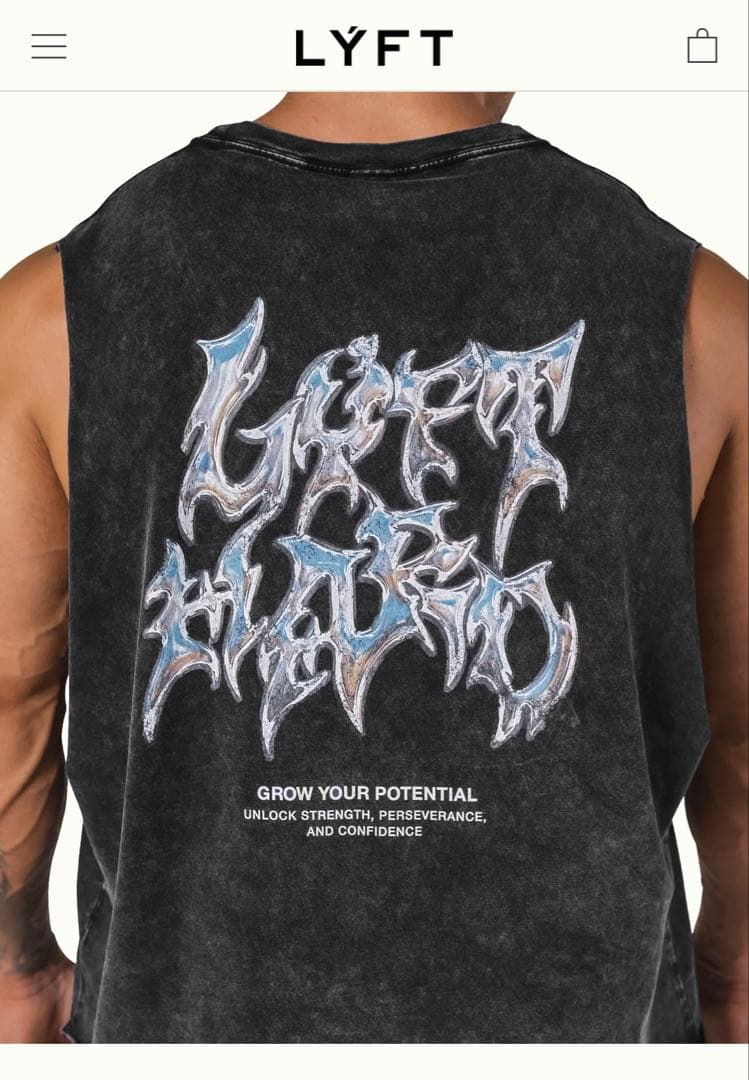 【完売品】LYFT タンクトップ Sサイズ LYFT Training Wear/Tank Top:Stripe Standard Fit Tanktop - Black – LÝFT