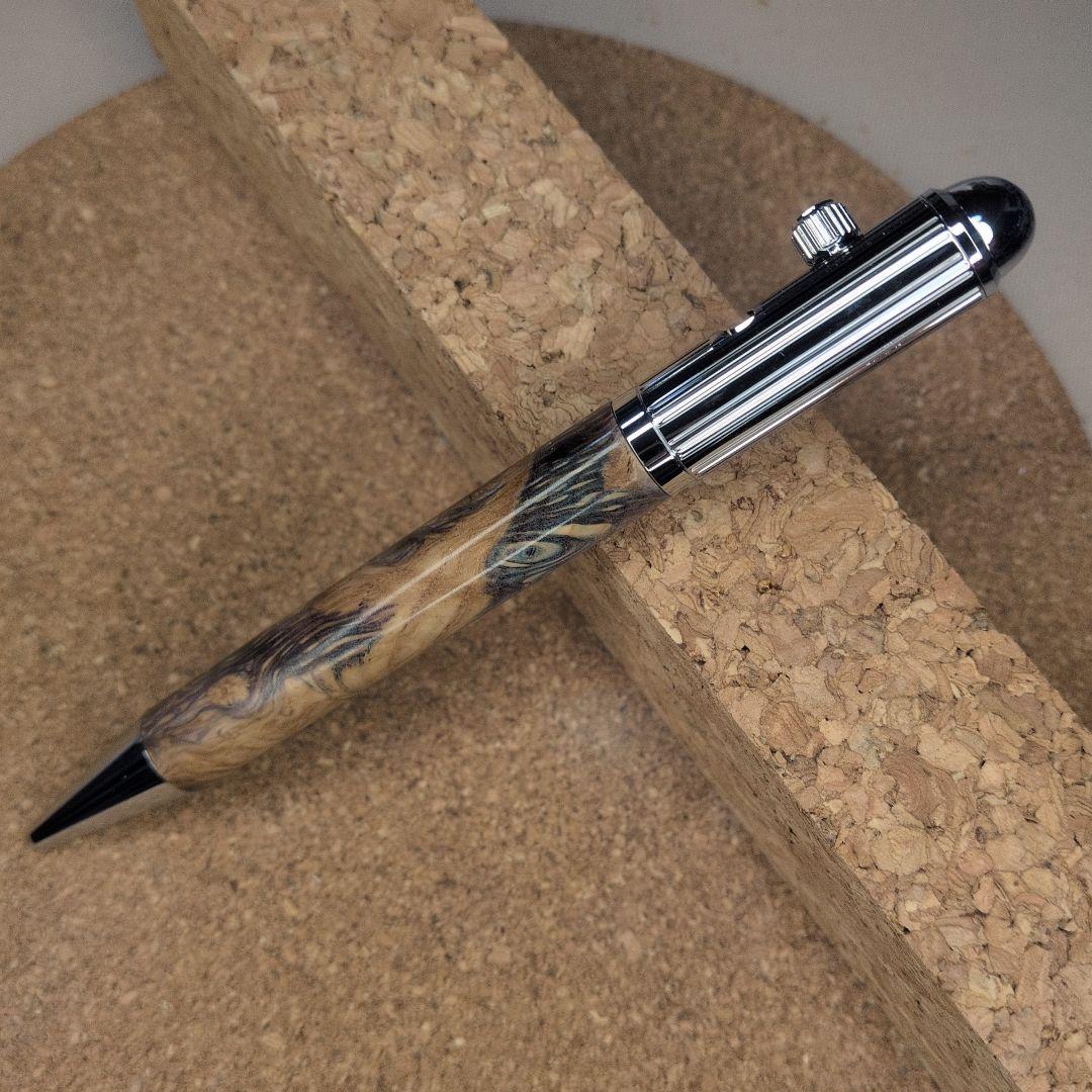 スライドペン　木軸ペン　スタビライズドウッド スタビライズドウッド 木軸シャープペンシル | やまだ工房