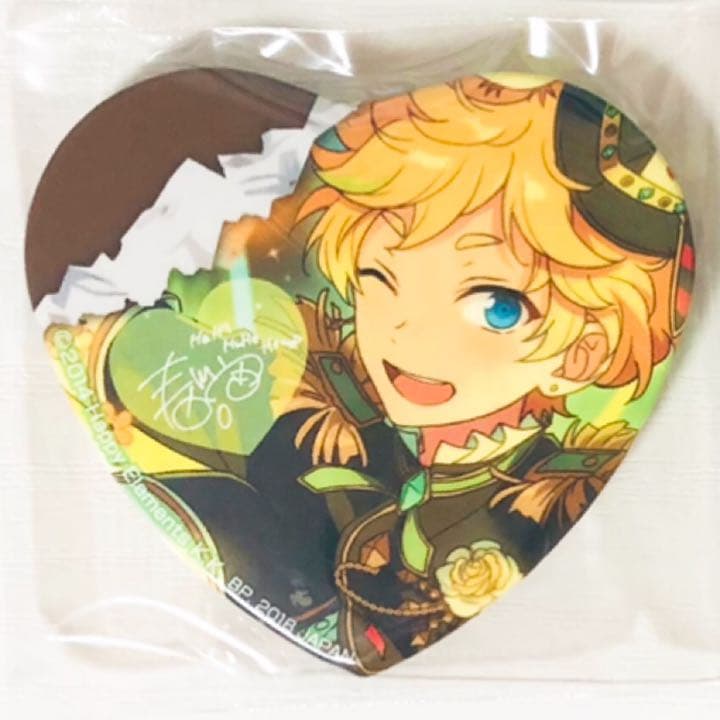 新品☆あんスタ☆Switch【春川宙】一番カフェ☆ハート型缶バッジ