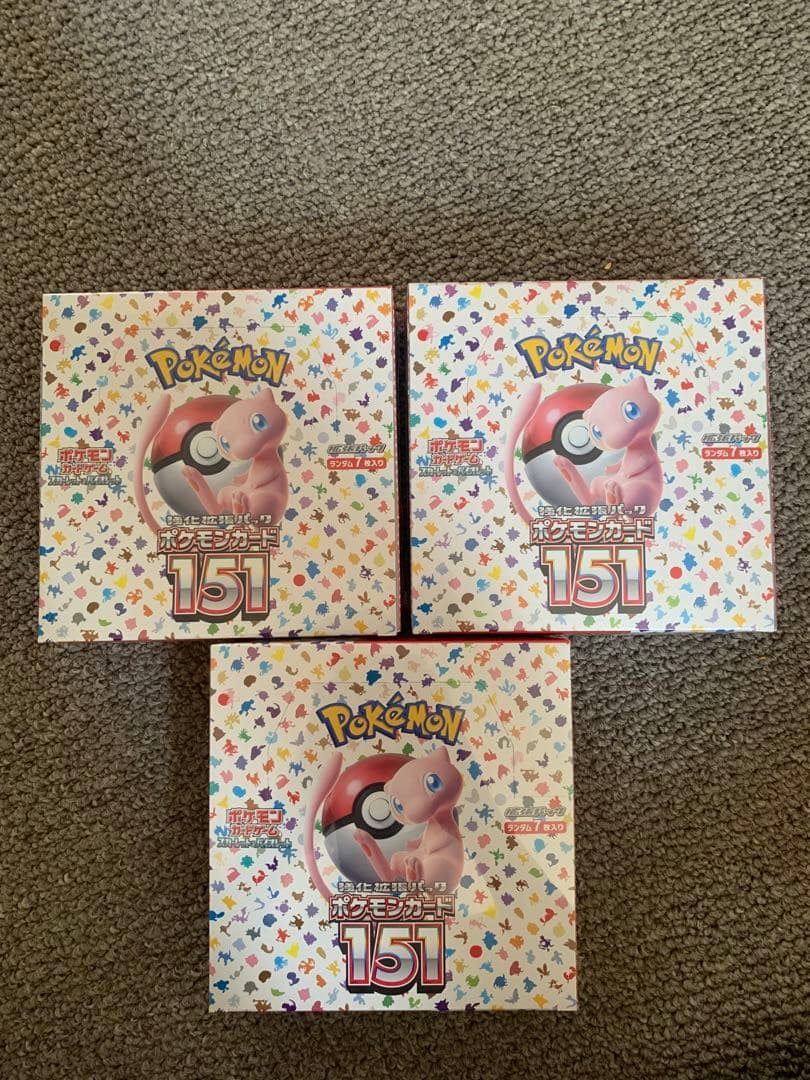ポケモンカード151 3BOX シュリンク付き L108160681 - ポケモンカード