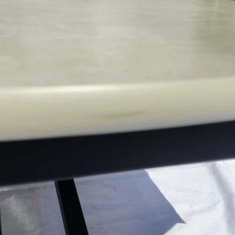 ダイニングテーブル 昇降式 円形 幅120cm グレー×黒