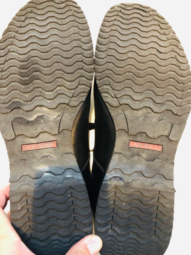 ★超美品★定価24,800円！リーガル レザースニーカー 本革 ブラック27EE