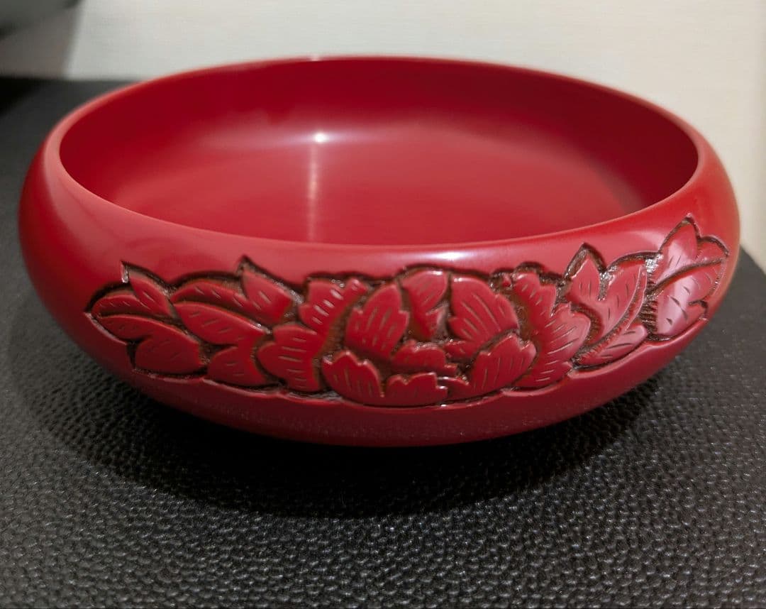 未使用品❖新潟 村上木彫堆朱 小鉢 菓子器/うるし塗り 天然木 - メルカリ
