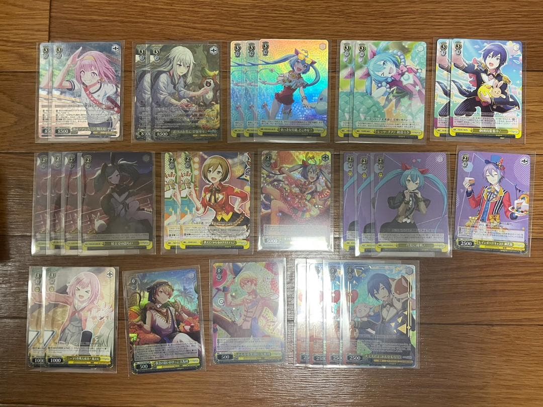 ヴァイス プロジェクトセカイ foil多数8枝デッキ 組換用パーツ付！