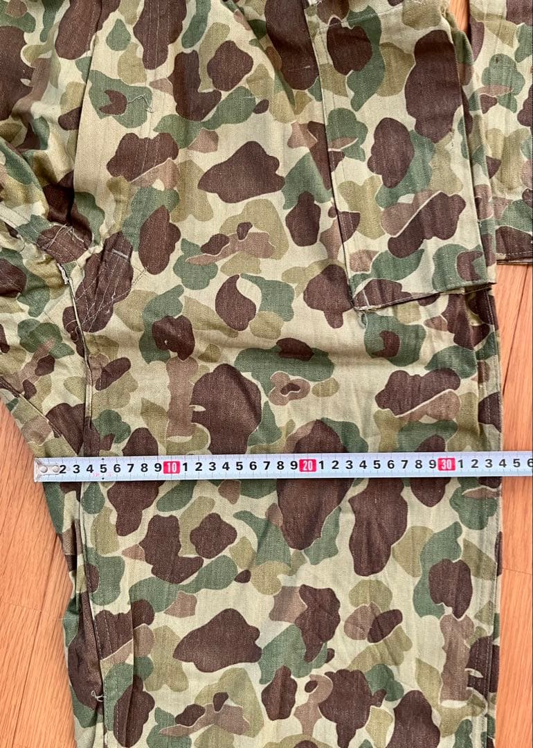 40s U.S.ARMY ダックハンターカモHBT 本物実物デッドストック PW